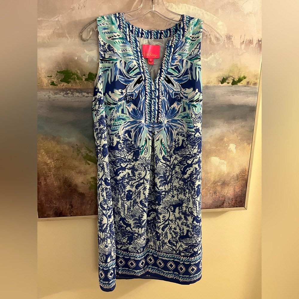 Lilly Pulitzer Blue, Green and White Dress
